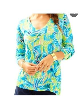 Lilly Pulitzer Liesel linen sweater N WOT L (rare)